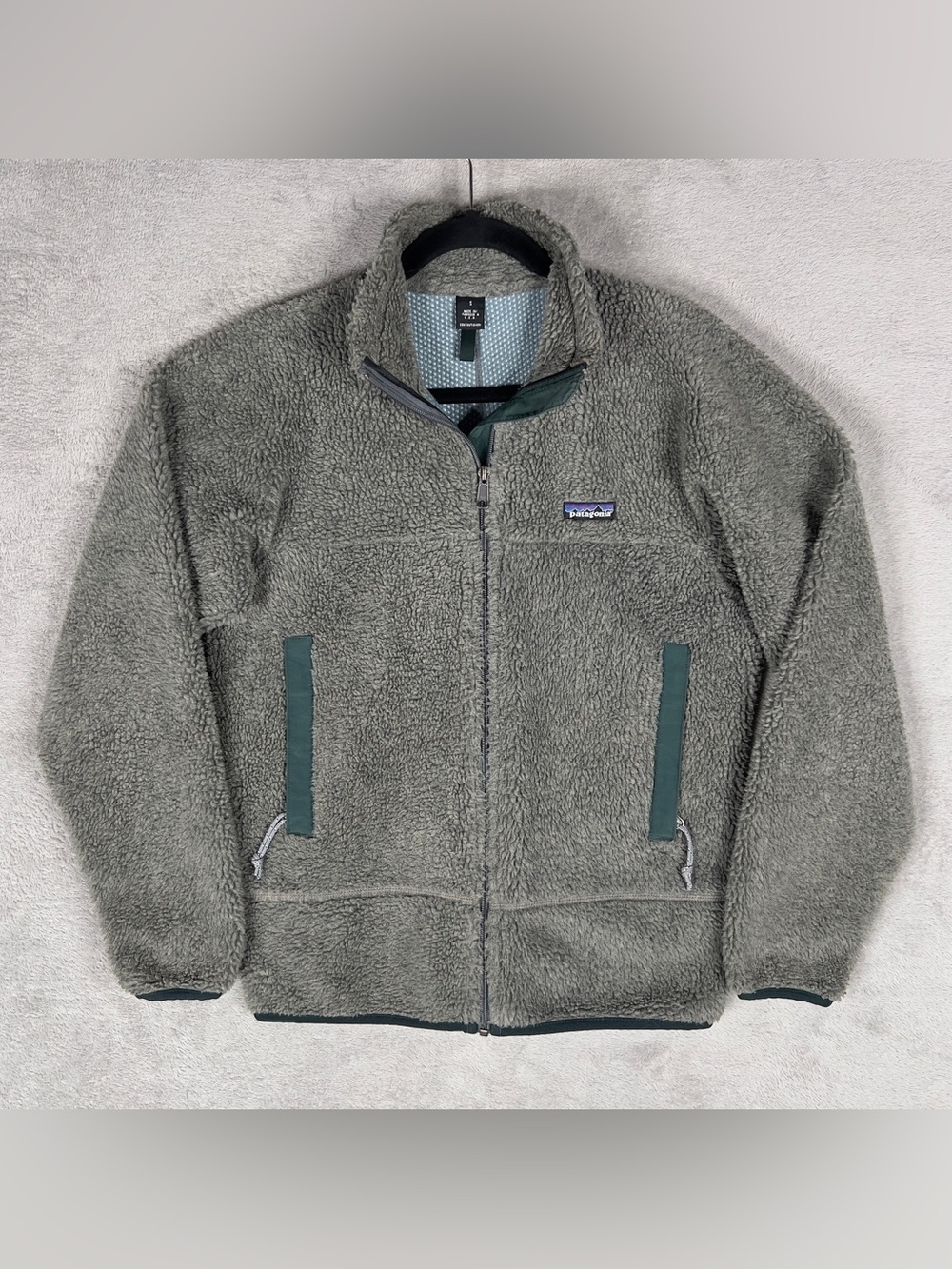 VTG 90s Patagonia PEF Retro-X Deep Pile Fleece Jacket Men’s Small USA Gray
